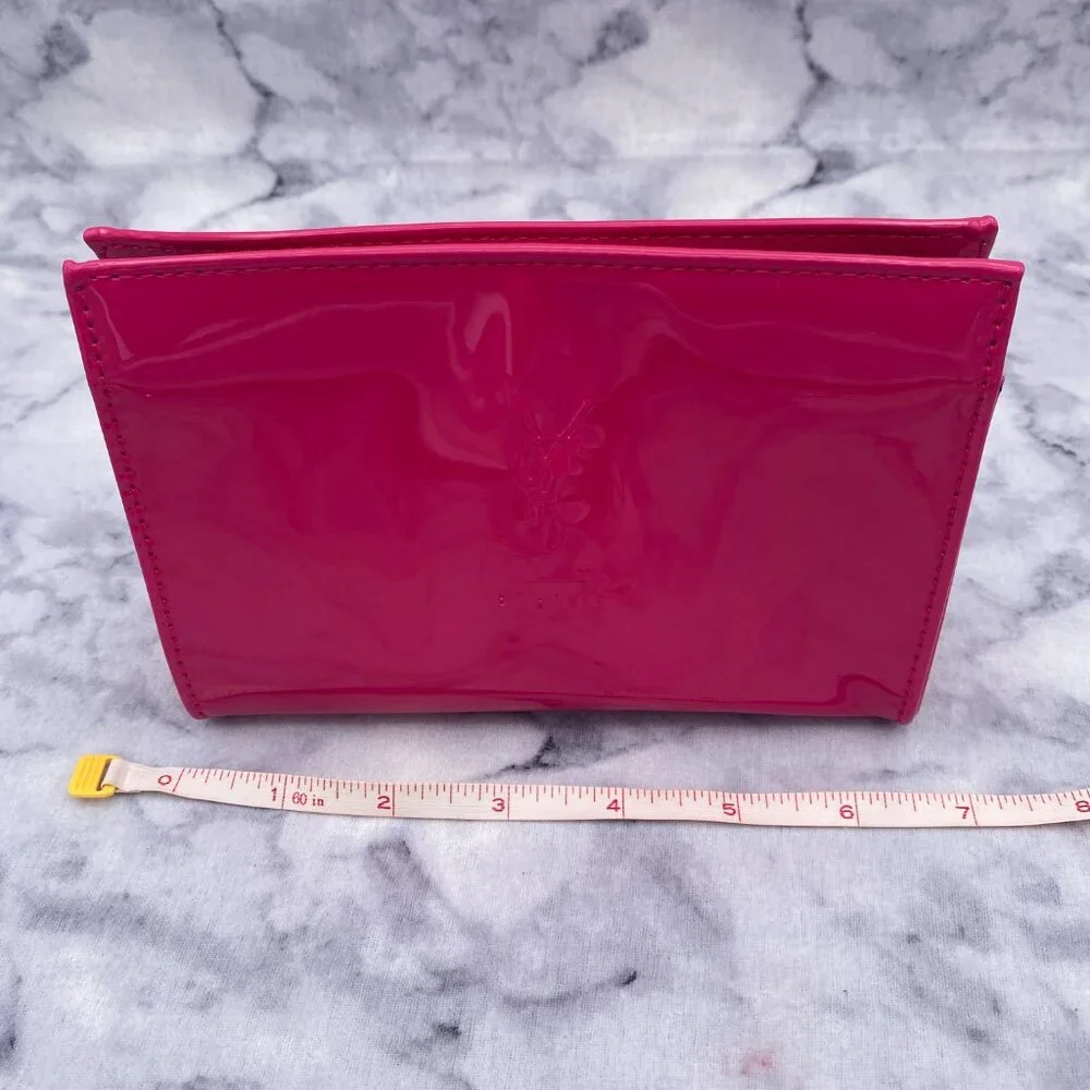 YSL Beauty Gift Set-Pink Pouch,EDP,Glow&lip Balm,Lipstick,Mascara,Primer-7pc-NEW